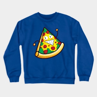 Cute Pizza with Happy Expression Crewneck Sweatshirt